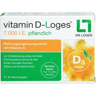 VITAMINE D-LOGES 7.000 U.I. herbal weekly depot 30 pcs.