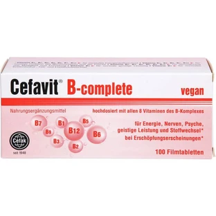 CEFAVIT B-complete film-coated tablets 100 pcs.