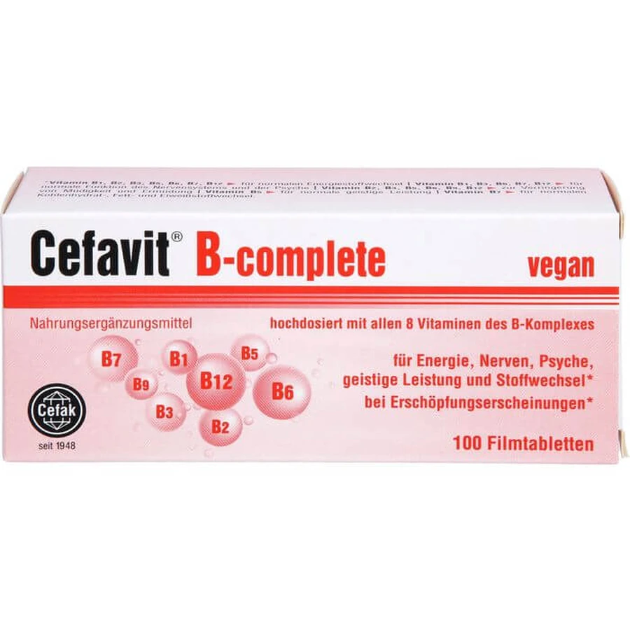 CEFAVIT B-complete film-coated tablets 100 pcs.
