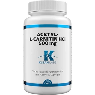 ACETYL-L-CARNITINE HCL 500 mg KLEAN LABS Capsule 60 Capsule