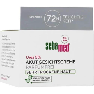 SEBAMED Acute Gezichtscrème Urea 5% geurvrij 50 ml