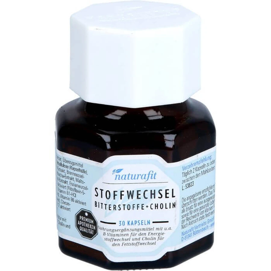 NATURAFIT Metabolism Bitters+Choline Capsules 30 Capsules