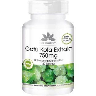 GOTU Kola Extract 750 mg Tablets 120 St.