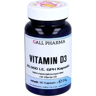 VITAMIN D3 20,000 I.U. GPH Capsules 90 Capsules