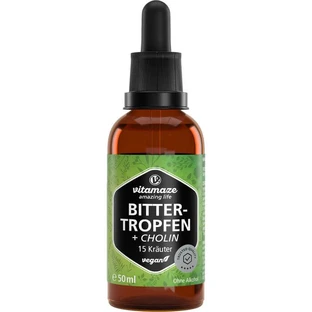 BITTER-DROPS 15 Herbs+Choline without alcohol 50 ml