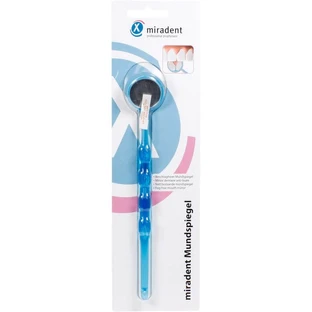 MIRADENT miroir buccal antibuée bleu transparent 1 pc.
