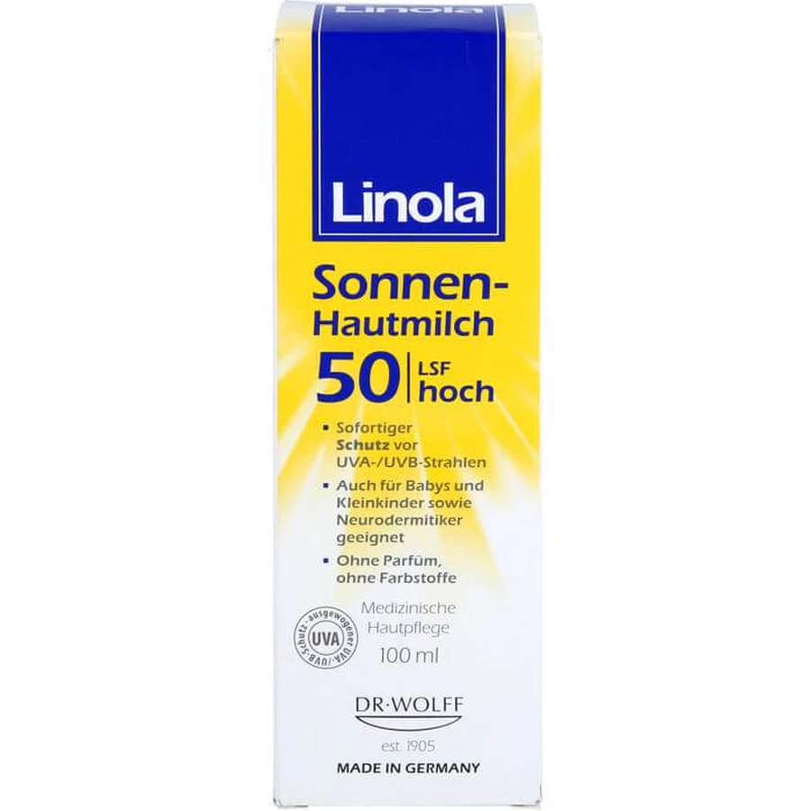 LINOLA Sonnen-Hautmilch LSF 50 100 ml