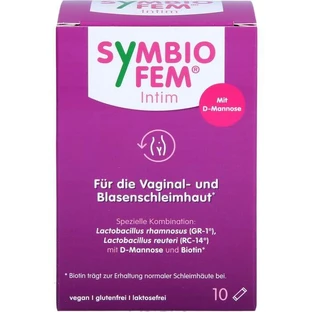 SYMBIOFEM Intimate Lactic Acid Bacteria with D-Mannose 10 pcs.