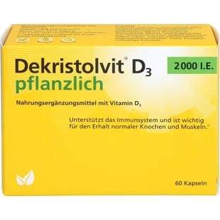 DEKRISTOLVIT D3 2000 I.U. plantaardige capsules 60 Capsules