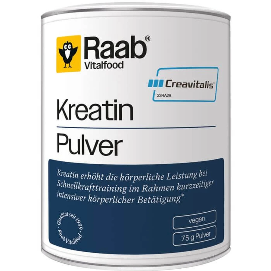 RAAB Vitalfood Créatine monohydrate en poudre 75 g
