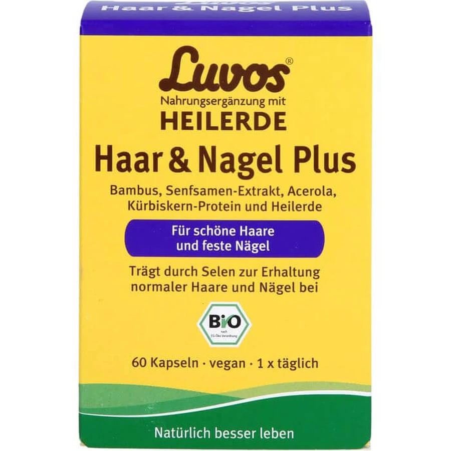 LUVOS Healing Clay Organic Hair & Nail Plus Capsule 60 Capsule
