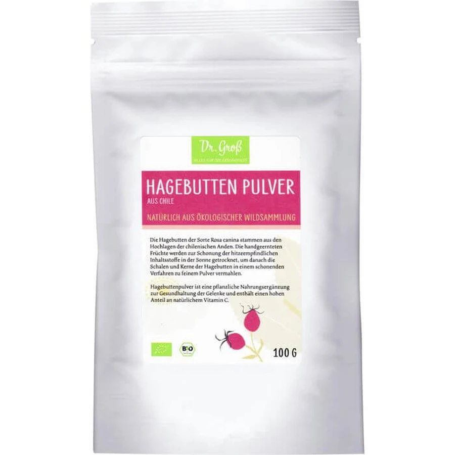HAGEBUTTEN POWDER Organic 100 g: ceny i cechy