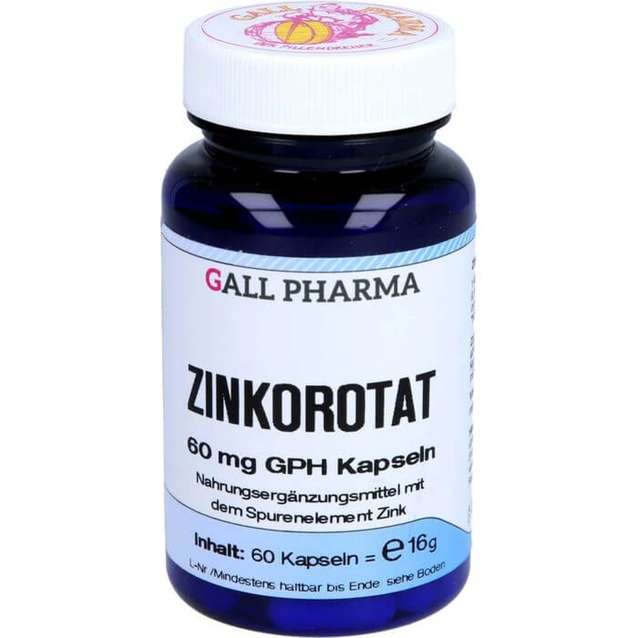 ZINCOROTATE 60 mg GPH Capsules 60 Capsules