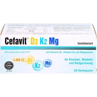 CEFAVIT D3 K2 Mg 4,000 I.U. hard capsules 60 pcs.