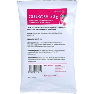 GLUKOSE 50 g Cherry oral solution 50 g