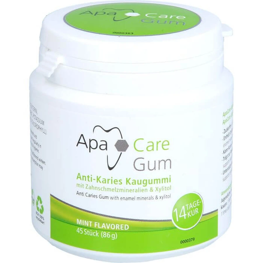 APACARE Gum Anti-Karies Kaugummi 45 St.