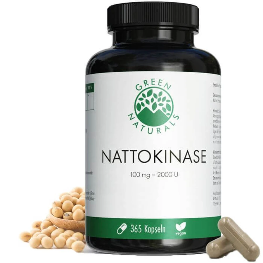 GREEN NATURALS Nattokinase 100 mg vegan capsules 365 pcs.
