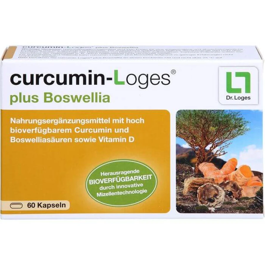CURCUMIN-LOGES plus Boswellia Capsules 60 Capsules