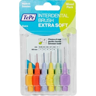 TEPE cepillo interdental x-suave mixto 6 pzs.