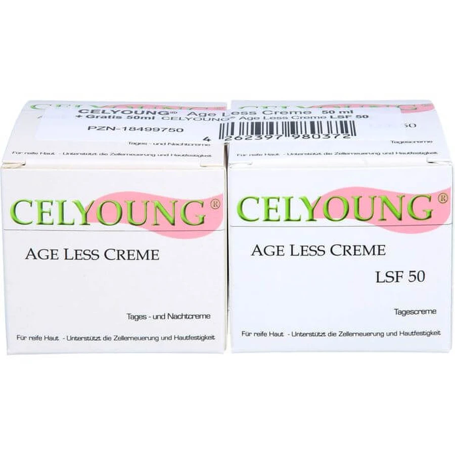 CELYOUNG verouderingscrème + gratis SPF 50 100 ml