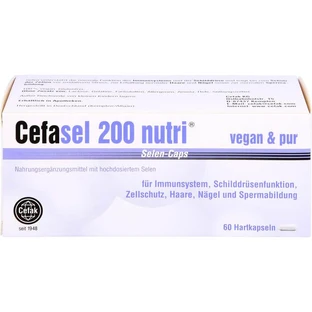 CEFASEL 200 nutri cápsulas de selenio 60 unid.