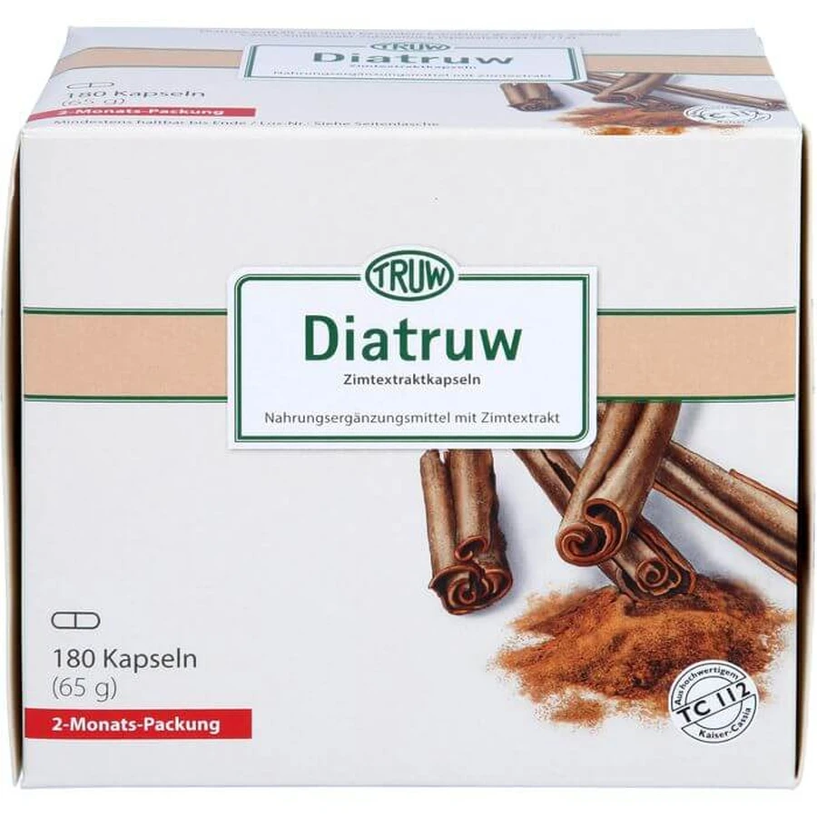 DIATRUW Cinnamon Extract Capsules 180 Capsules