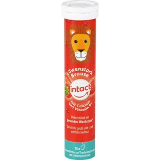 INTACT Löwenstark Brausetabletten m.Calcium 15 St.