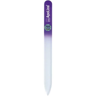 APOLINE Lima de uñas cristal 9 cm morado 1 ud.