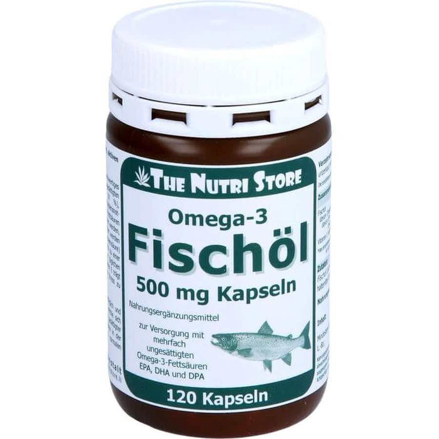 ACEITE DE PESCADO OMEGA-3 Cápsulas 500 mg 120 Cápsulas