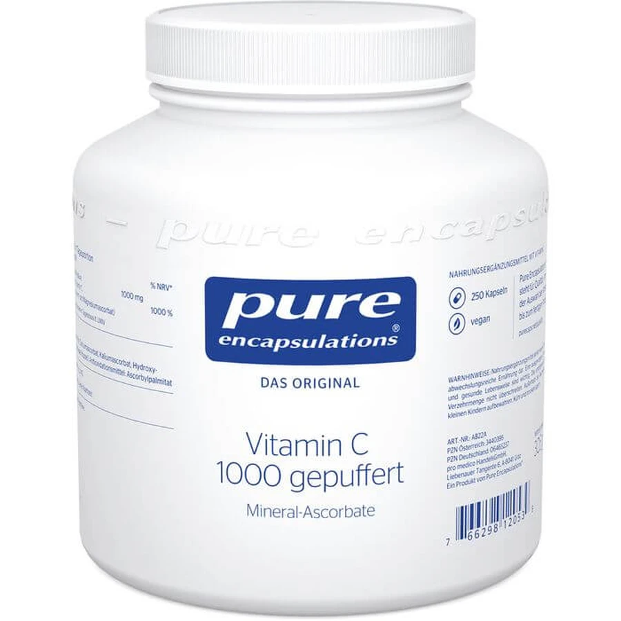 PURE ENCAPSULATIONS Vitamin C 1000 buffered Caps. 250 pcs.