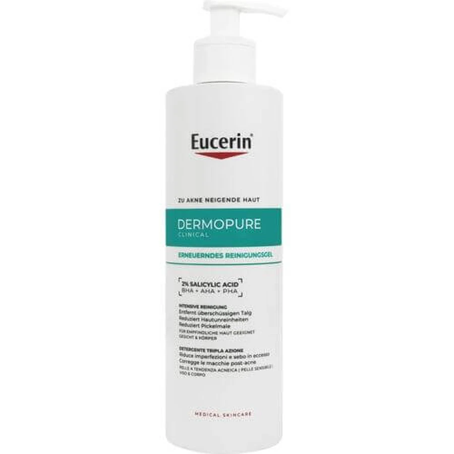 EUCERIN DermoPure Clinical Cleansing Gel renewing 400 ml