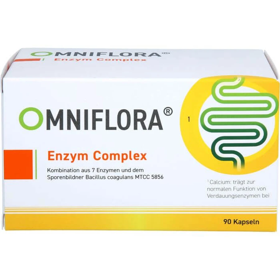 OMNIFLORA Enzymcomplex w.Bacillus coagulans Caps. 90 Caps.