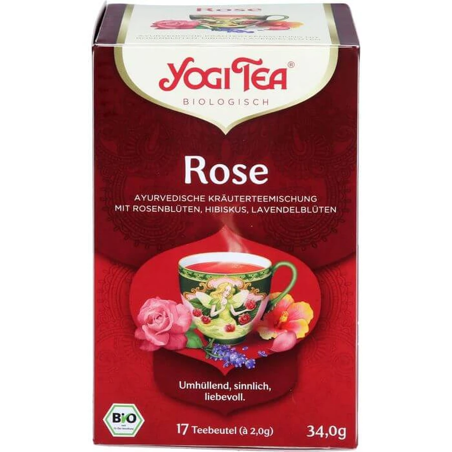 YOGI TEA Roos Biologisch Filterzakje 34 g