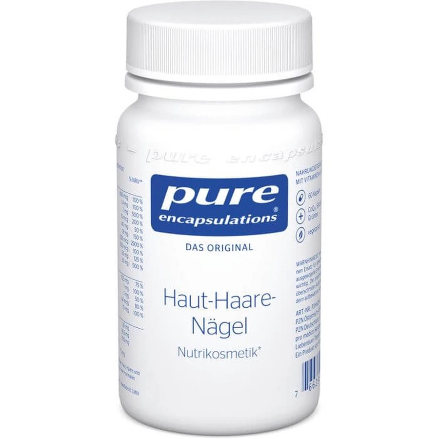 PURE ENCAPSULATIES Huid-Haar-Nagels Puur 365 Kps. 60 stuks.