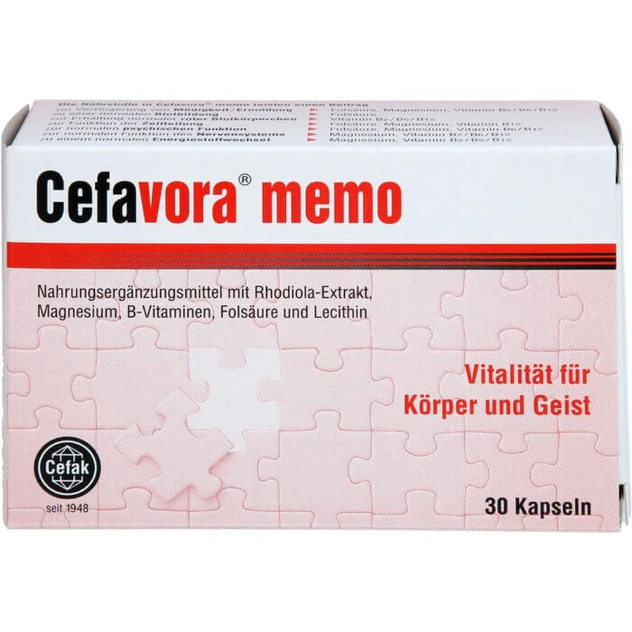 CEFAVORA memo capsules de gélatine molle 30 pcs.