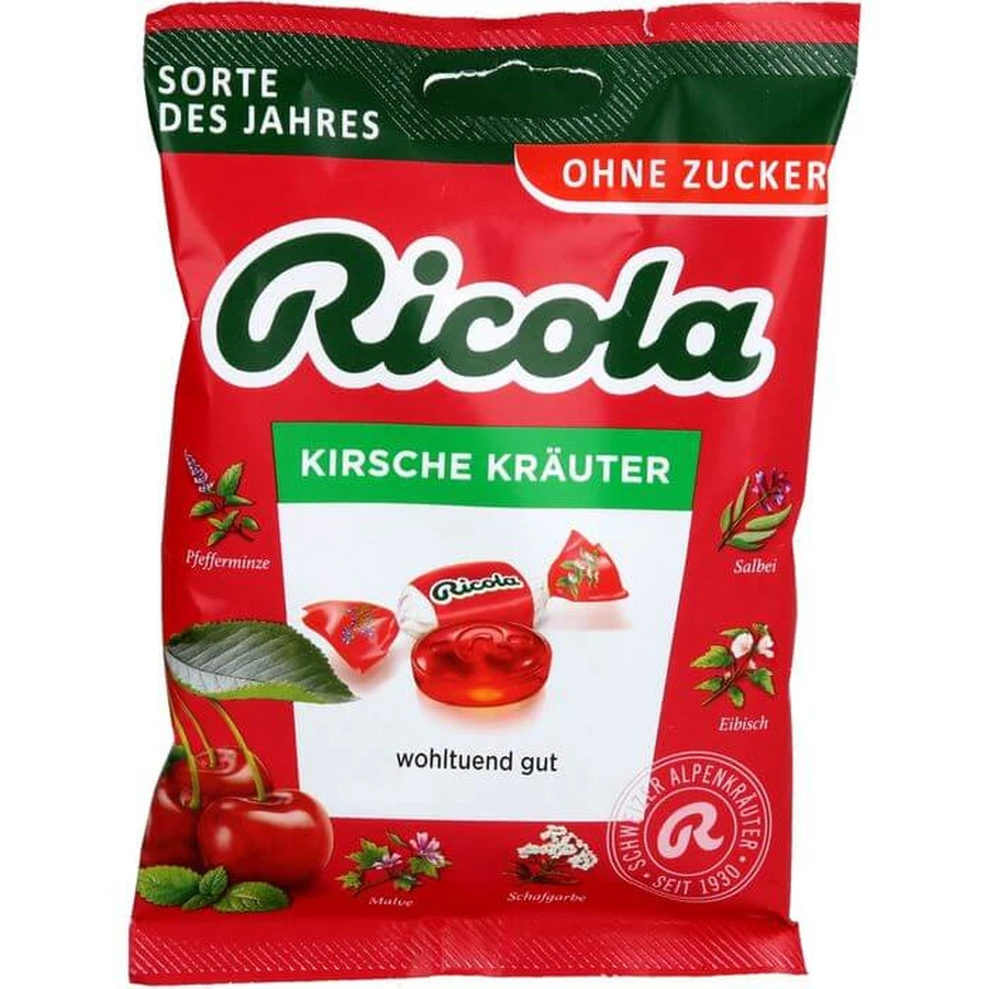 RICOLA o.Z.Beutel Bonbons aux herbes à la cerise 75 g
