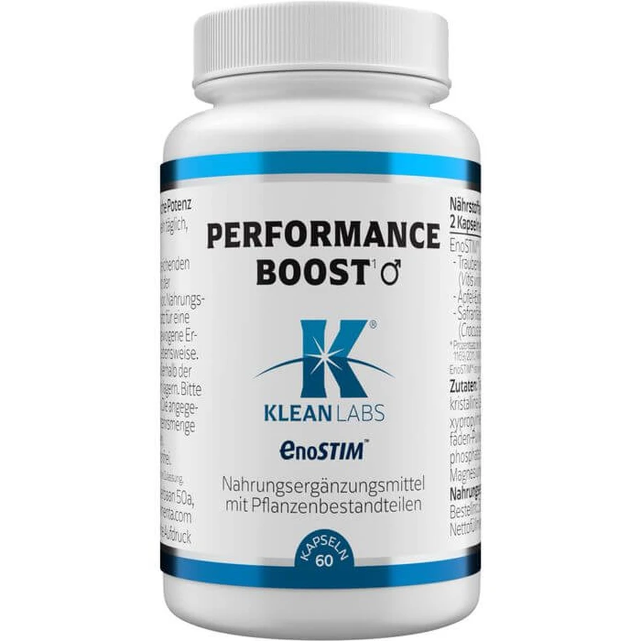 PERFORMANCE Boost Enostim 600 mg KLEAN LABS Caps. 60 Cáps.