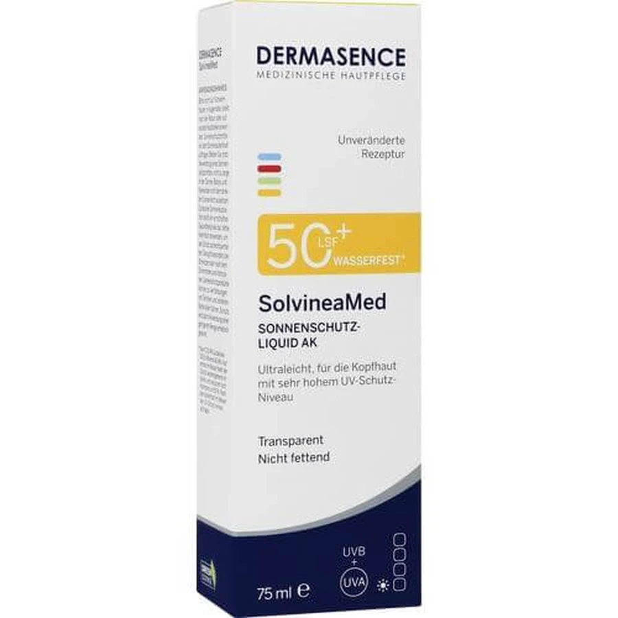 DERMASENCE SolvineaMed Sunscreen Liquid AK SPF 50+ 75 ml