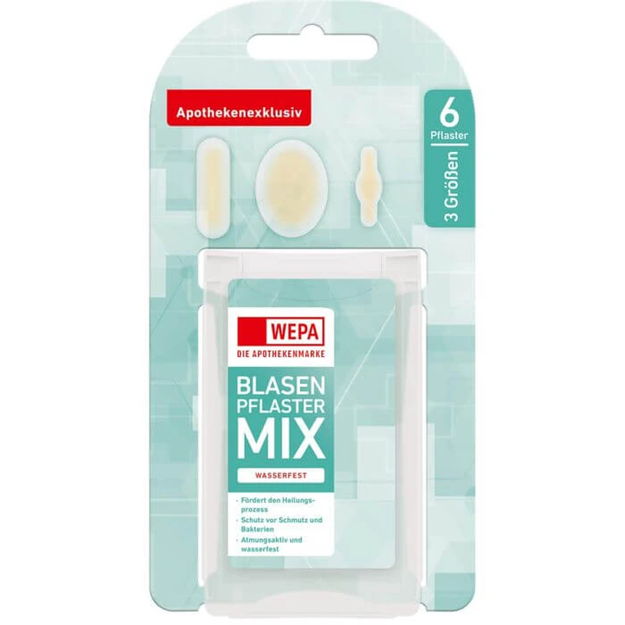 WEPA Blaarpleistermix 3 maten 6 st.