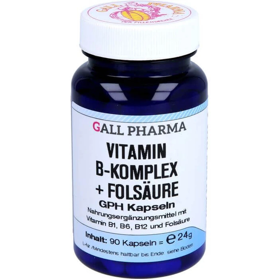 VITAMIN B KOMPLEX+Folsäure GPH Kapseln 90 St.