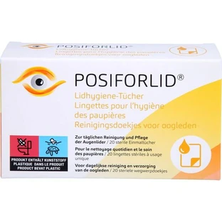 POSIFORLID Ooglidhygiëne doekjes 20 stuks.