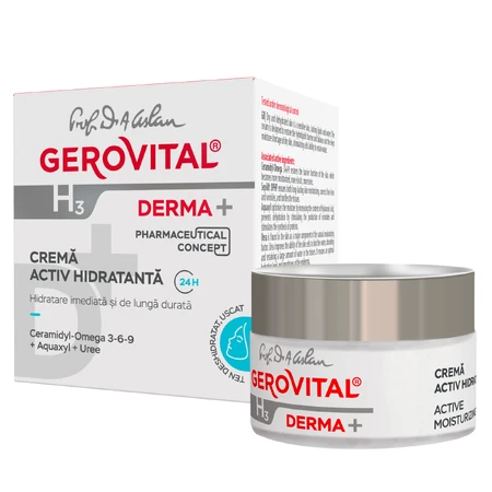 Gerovital H3 Derma+ Crema activa hidratante, 50 ml