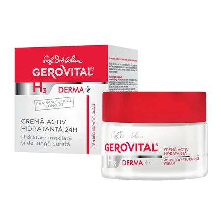 Gerovital H3 Derma+ Crema activa hidratante, 50 ml