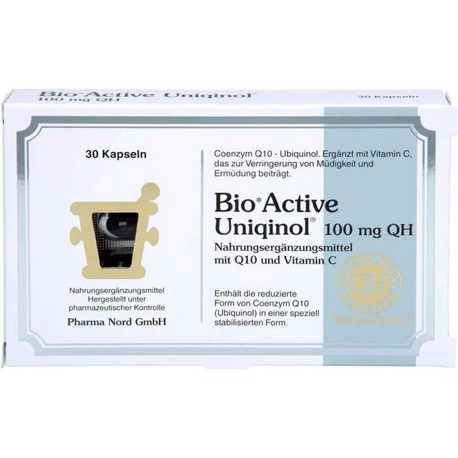 BIO ACTIVE Uniqinol 100 mg QH Pharma Nord Cápsulas 30 Cápsulas