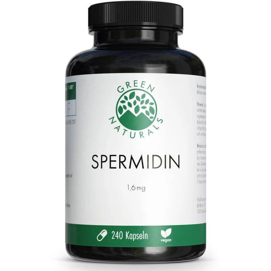 GREEN NATURALS Espermidina 1,6 mg cápsulas veganas 240 uds.
