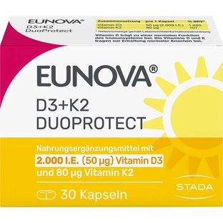 EUNOVA DuoProtect D3+K2 2000 I.U./80 µg capsules 30 pcs.