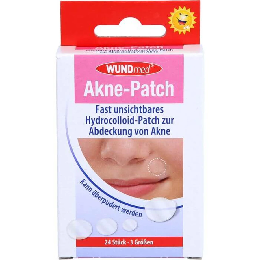 AKNE PATCH Hydrocolloid 3 sizes 24 pcs.