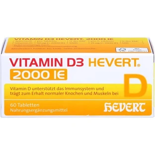 VITAMIN D3 HEVERT 2000 I.U. Tablets 60 pcs.