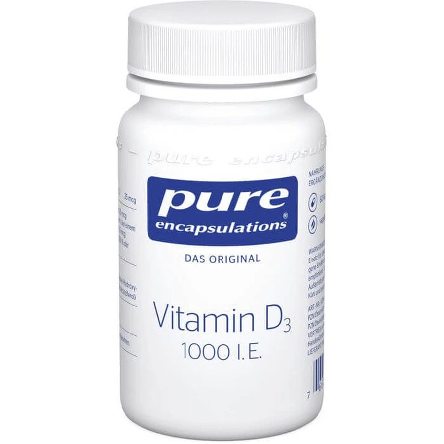 PURE ENCAPSULATIONS Vitamine D3 1000 I.U. Capsules 60 Capsules