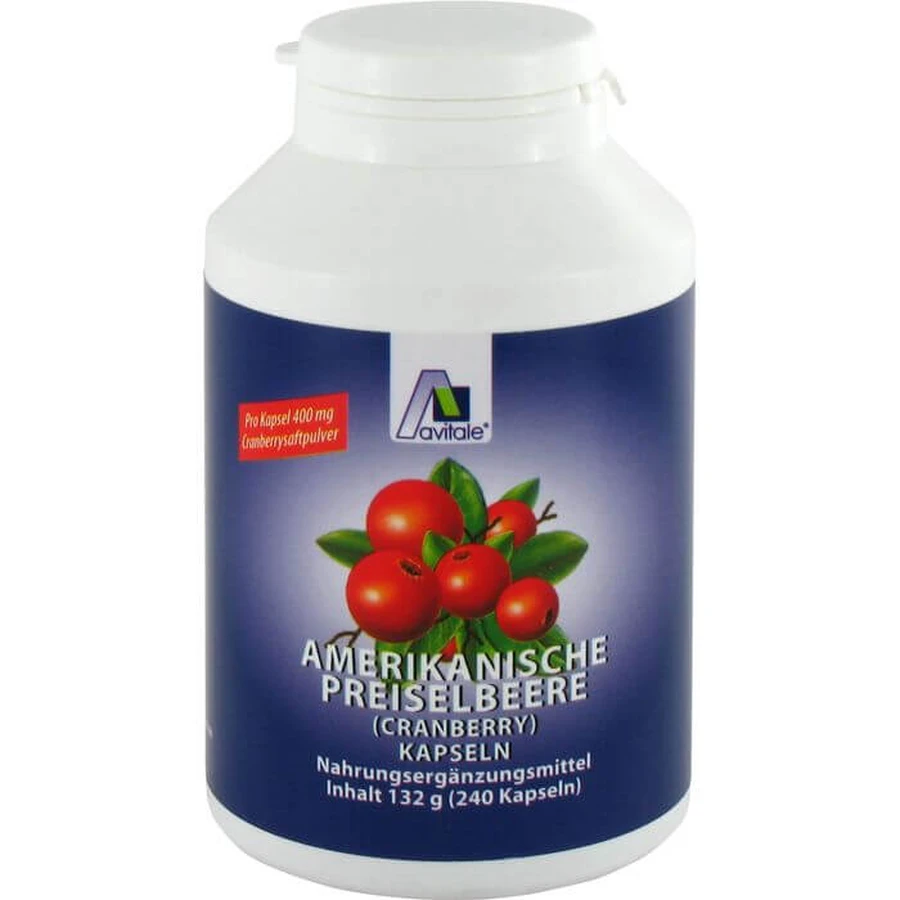 Cranberry American 400 mg Capsules 240 Capsules